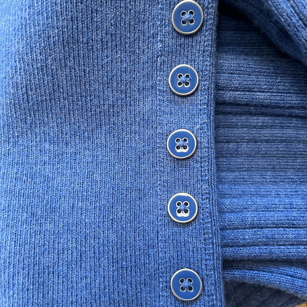 Talbots Button Cuff Ribbed Turtleneck Sweater, Si… - image 4